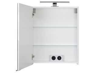 Obrázek 7 produktu Skříňka zrcadlová Fany 50 s LED osvětlením, bílá, lesk, 50x68x16