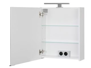 Obrázek 5 produktu Skříňka zrcadlová Fany 50 s LED osvětlením, bílá, lesk, 50x68x16