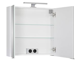 Obrázek 7 produktu Skříňka zrcadlová Fany 60 s LED osvětlením, bílá, lesk, 60x68x16