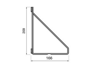 Obrázek 2 produktu Konzole BAR 210x170mm, 20 kg, matná černá