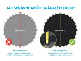 Obrázek 2 produktu Plocha skákací - trampolína Marimex 366 cm - průměr 318 cm (od r. 2016)