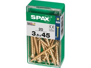 Obrázek 2 produktu Vrut 3,5x45, zápustná hlava, PZ, YELLOX, 20 ks (S)