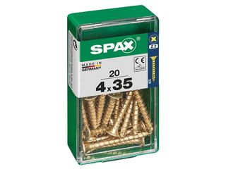 Obrázek 1 produktu Vrut 4x35, zápustná hlava, PZ, YELLOX, 20 ks (S)