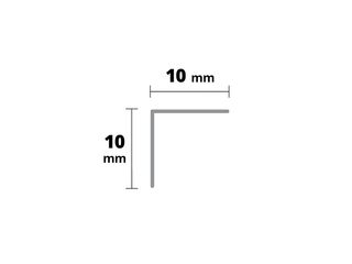 Obrázek 2 produktu Lišta L k ochraně rohu, 10x10mm, 2,9m, PVC, černá