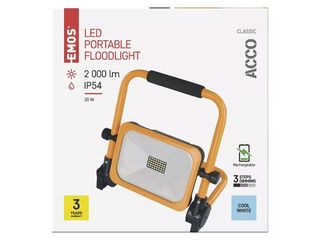 Obrázek 11 produktu Reflektor LED ACCO nabíjecí, přenosný, 20 W