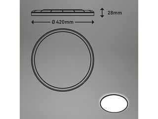 Obrázek 5 produktu Svítidlo stropní černé LED 22 W, 3000 lm, 4000 K