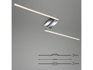 Obrázek 2 produktu Svítidlo stropní LED Staff, 12W, 1400lm, 3000K, 1436x120x66 mm, chrom