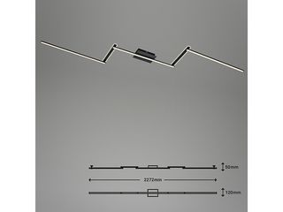 Obrázek 6 produktu Svítidlo stropní LED Staff, 24W, 2800lm, 3000K, 2272x120x50 mm, černé