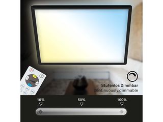 Obrázek 4 produktu Panel LED, 22W, 3000lm, 2700-6500K, 420x420x29mm, efekt podsvícení, černá