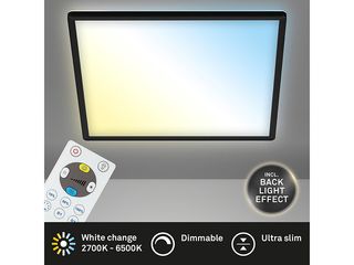 Obrázek 5 produktu Panel LED, 22W, 3000lm, 2700-6500K, 420x420x29mm, efekt podsvícení, černá