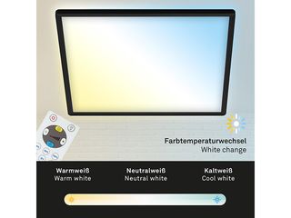 Obrázek 1 produktu Panel LED, 18W, 2400lm, 2700-6500K, 293x293x28mm, efekt podsvícení, černá