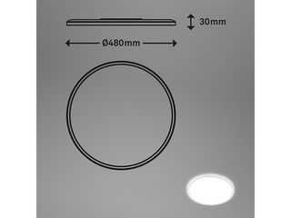 Obrázek 2 produktu Panel LED, 30W, 3500lm, 4000K, 480x30 mm, efekt podsvícení, bílá