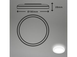 Obrázek 1 produktu Panel LED, 12W, 1400lm, 4000K, 190x28mm, bílá