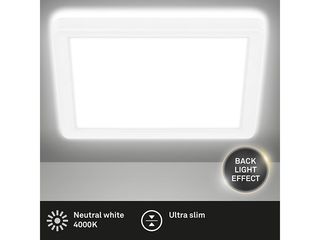 Obrázek 2 produktu Panel LED, 12W, 1400lm, 4000K, 190x190x28 mm, bílá