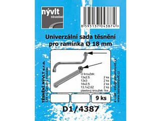 Obrázek 1 produktu Sada těsnění pro ramínka pr. 18mm, 9 kusů