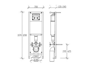 Obrázek 3 produktu Modul Verso, kotvení do zdi nebo dostatečně silné sádrokartonové příčce, 3/6 l