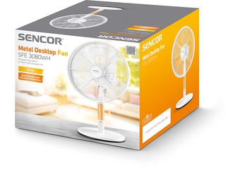 Obrázek 10 produktu Ventilátor stolní kov/dřevo SFE 3080WH SENCOR