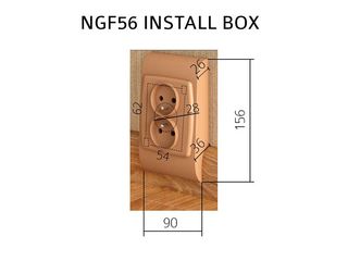 Obrázek 1 produktu Multibox pro plast.lištu LP55 - bílý 35x90x160