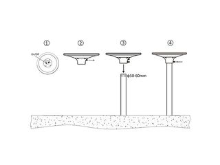 Obrázek 2 produktu Lampa solární pouliční SL608 2300lm IP65