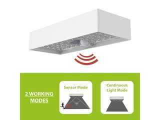 Obrázek 2 produktu Světlo nástěnné solární LED se senzorem 800lm bílé IP65
