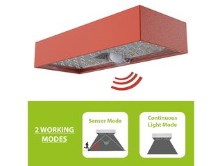 Obrázek 3 produktu Světlo nástěnné solární LED se senzorem 800lm cihlové IP65