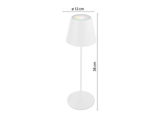 Obrázek 1 produktu Stolní dobíjecí lampa LED RGB s dotykovým spínačem IP 54 bílá