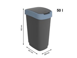 Obrázek 3 produktu Koš odpadkový SWING TWIST 50 l, modrá