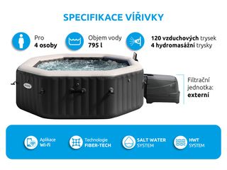 Obrázek 11 produktu Bazén vířivý nafukovací Pure Spa - Jet & Bubble Deluxe HWS 4