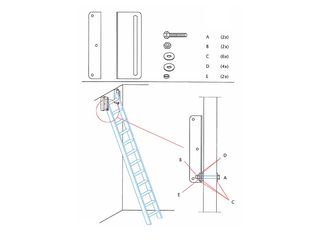 Obrázek 1 produktu Mlynářské schody s madlem FLEXIBLO, smrk, 55x300cm
