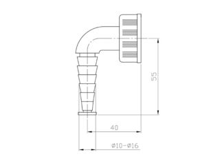 Obrázek 2 produktu Kolínko 1" x Ø 20-25, komplet, plast