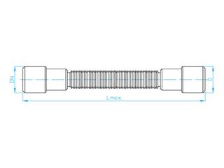 Obrázek 1 produktu Dopojení flex 40/32 x 32/40, plast