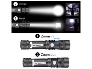Obrázek 2 produktu Svítilna nabíjecí LED s cyklo držákem, 400lm, fokus, Li-Ion, USB