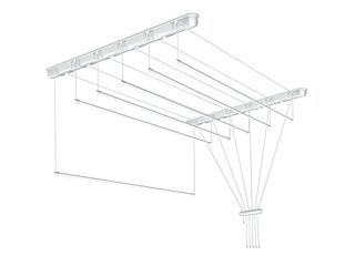 Obrázek 2 produktu Sušák stropní - bílý, 6x100 cm