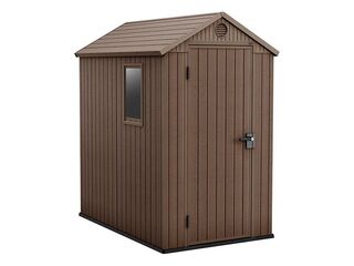 Obrázek 2 produktu Domek plastový DARWIN 4x6 hnědý - 205x126x185 cm