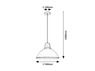 Obrázek 4 produktu Svítidlo závěsné Wilbour 1 x E27 max. 60W kov bílá