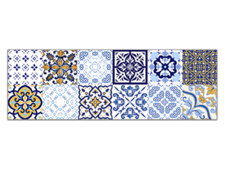 Obrázek 1 produktu Obklad Patchwork yellow 25,5x75,5cm