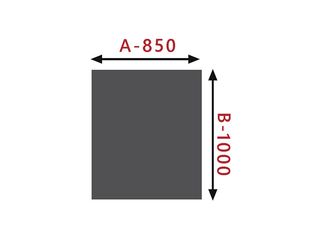 Obrázek 1 produktu Sklo pod kamna - Obdelník 850x1000 mm / 6 mm