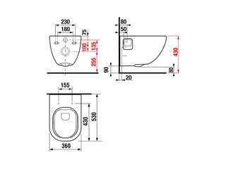 Obrázek 3 produktu Set Mio wc mísa + wc sedátko