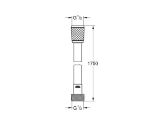 Obrázek 2 produktu Hadice sprchová 175 cm, VitalioFlex Trend, plast, chrom