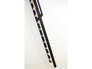 Obrázek 2 produktu Schody žebříkové STRONG 12 příček, pro výšku stropu do 290cm, kov/smrk, 36x307cm