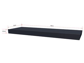 Obrázek 2 produktu Stříška vchodová Guttavordach BS 250 LED Strip, antracit 250x90cm, bez boč.stěny