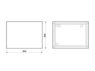 Obrázek 4 produktu Zrcadlo Box Black 60x80 cm, s hliníkovým rámem, černá