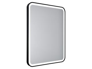 Obrázek 1 produktu Zrcadlo Verso 60x80 cm, s LED osvětlením, s hliníkovým rámem, černá