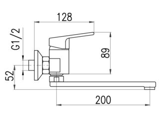 Obrázek 1 produktu Baterie Colorado dřezová/umyvadlová 150, pl. ramínko 20 cm, černá mat