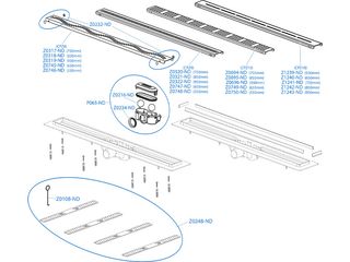 Obrázek 2 produktu Žlab podlahový 950 Komfort liniový, linea