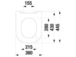 Obrázek 1 produktu Sedátko WC Jika Mio N Softclose, DP, nerez úchyty, bílé