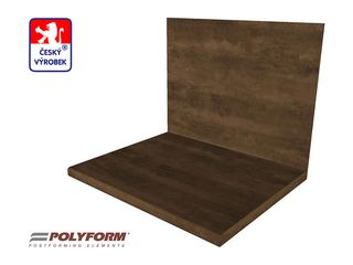 Obrázek 2 produktu Deska zádová POLYFORM baccata/mosaz letitá 10x640x4100mm