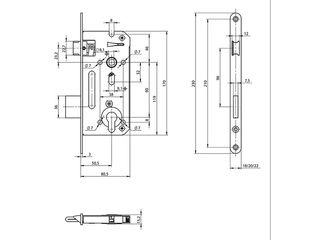 Obrázek 1 produktu Zámek zadlabací Yale 5140/20PPN 1/2