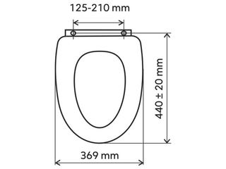 Obrázek 1 produktu Sedátko WC Easy Click, duroplast, černá mat, panty tvrzený plast