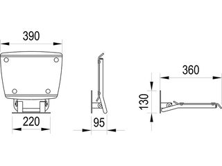 Obrázek 3 produktu Sedátko sprchové OVO-B II-Opal